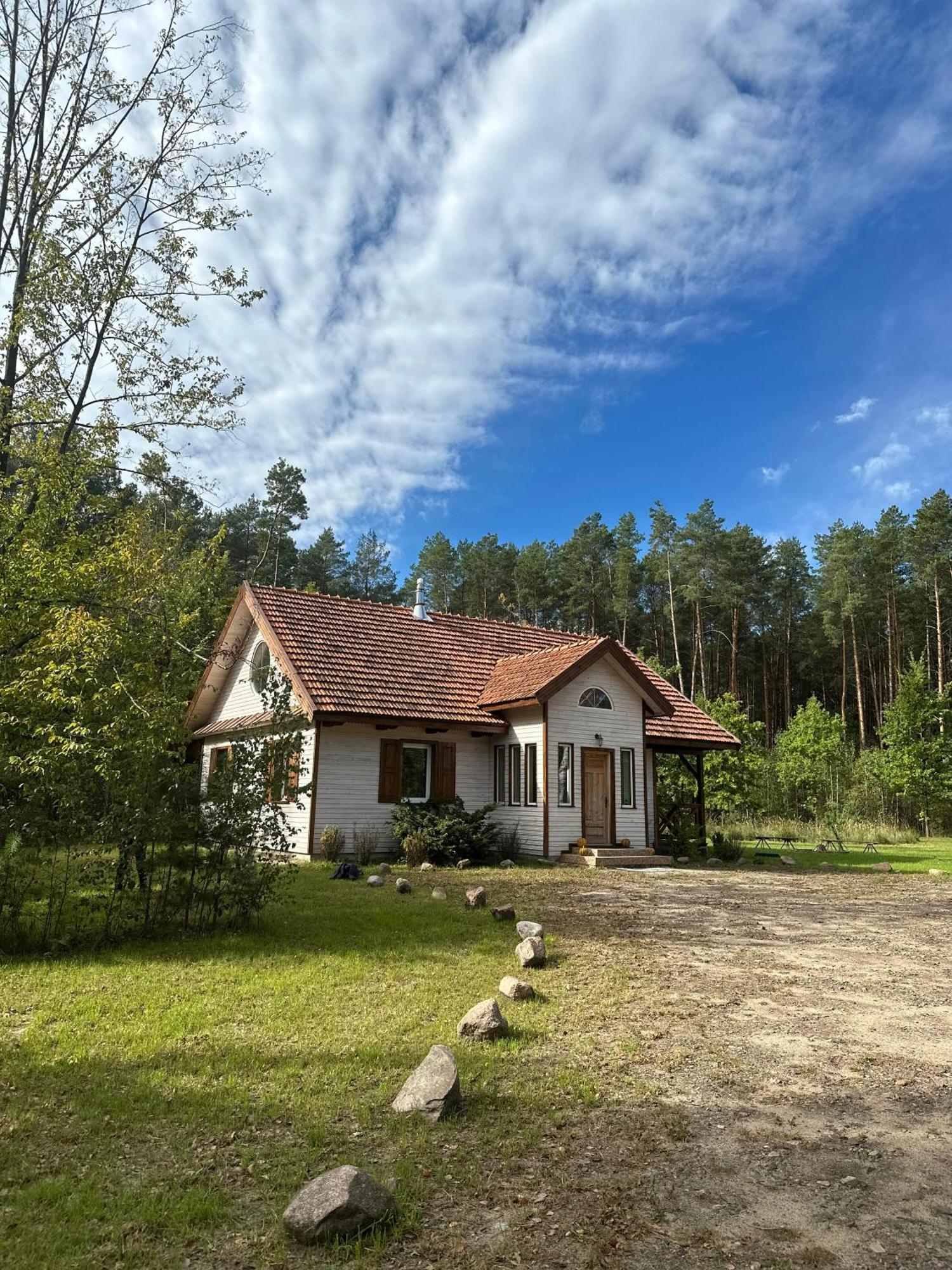 Jagodowy Zakatek, Caloroczny Dom Na Wylacznosc W Lesie, Balia, Cisza, Kominek, Weranda, Stawy Tuczna エクステリア 写真